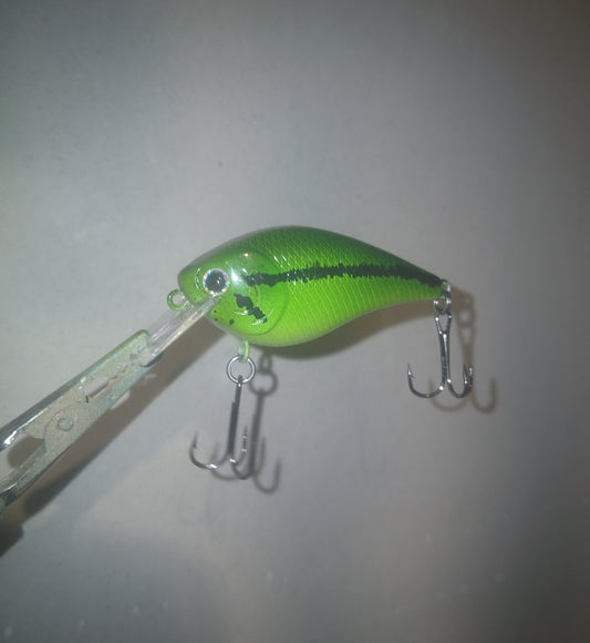 1.5 Square Bill in Largemouth Bass pattern.