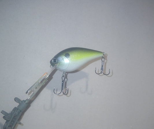 2.5 Square Bill crankbait in Green Shad pattern